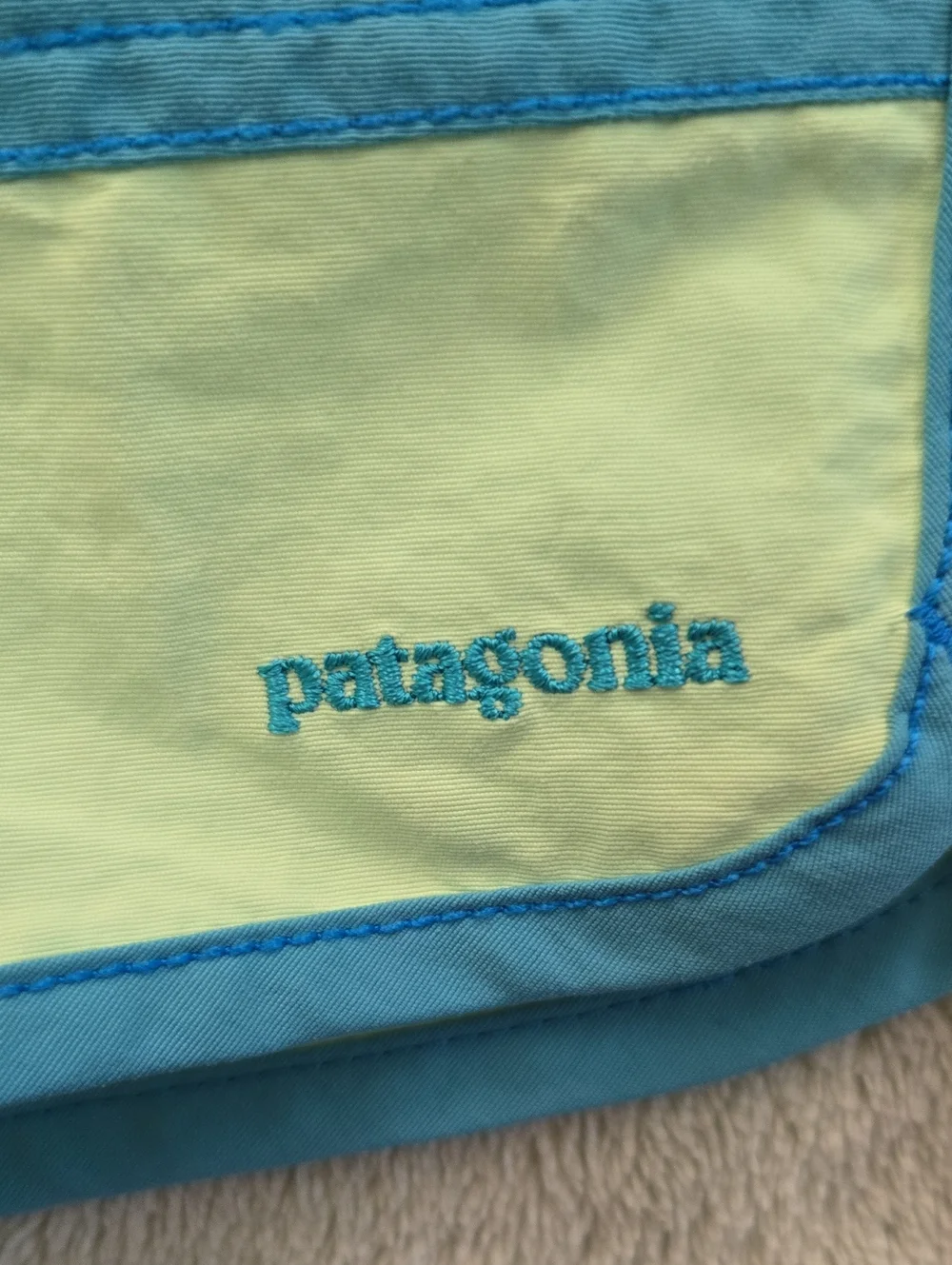 Patagonia Infant Light Blue Hooded Rashguard with Colorblock Swim Board Shorts